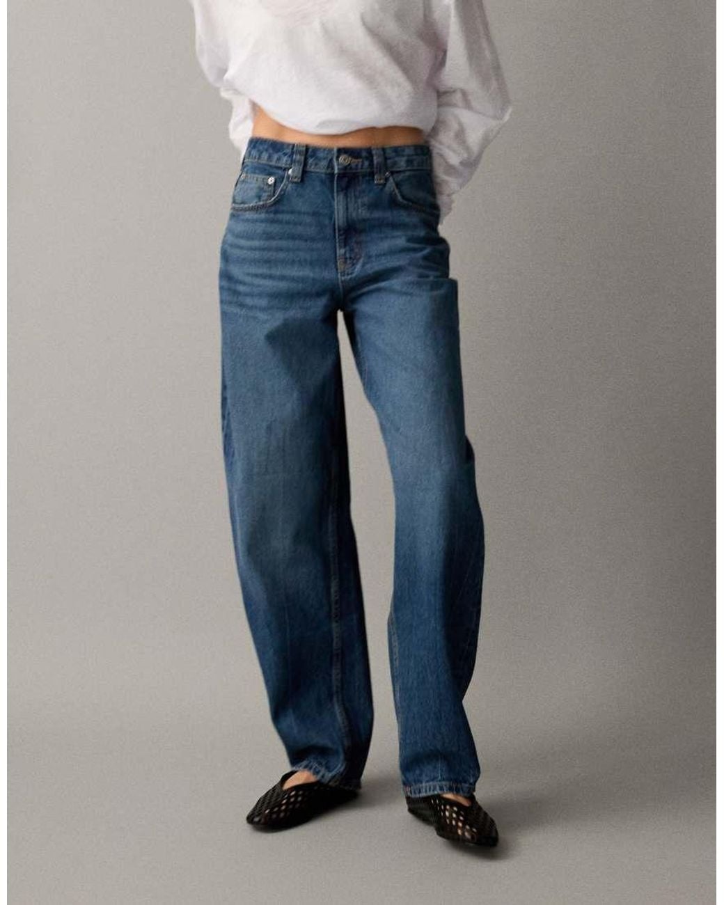 Vaqueros De Corte Barrel Slim De ASOS de color Blue