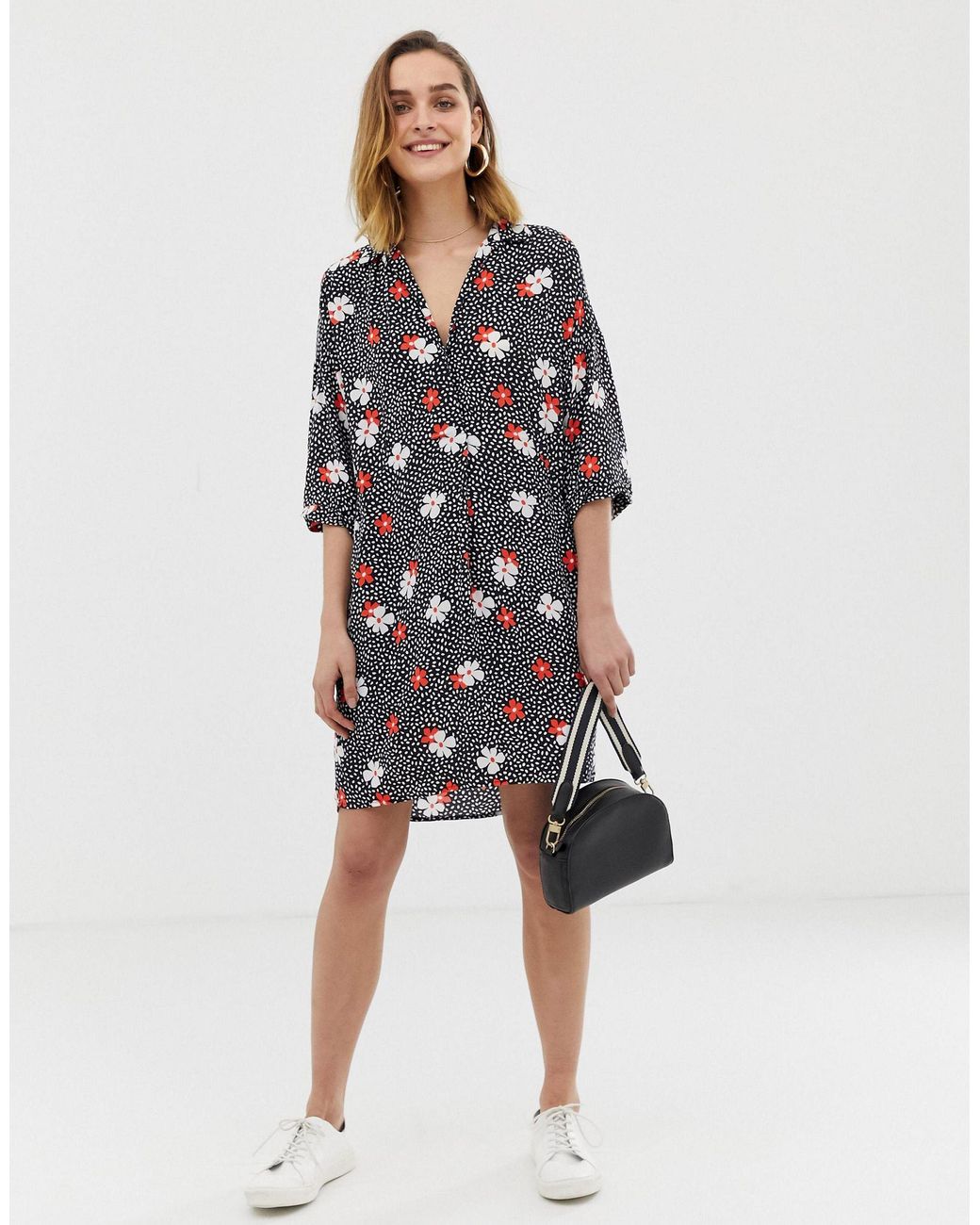 whistles confetti floral dress