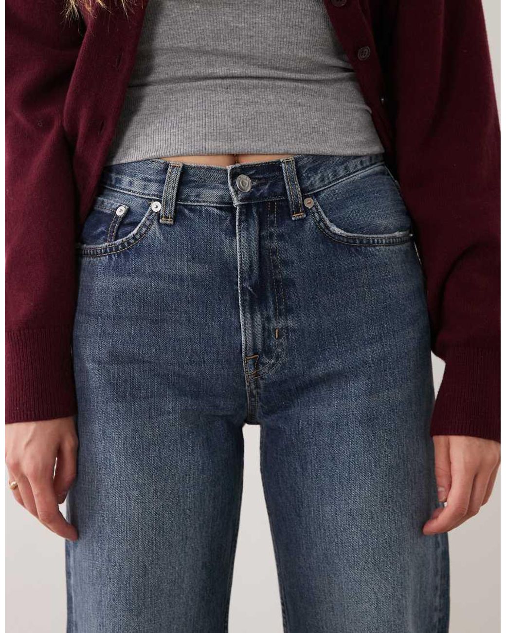 ARKET Blue Coral Straight Leg Jeans