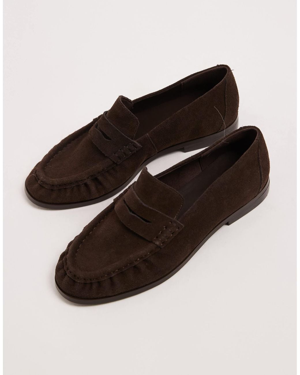 Schuh Brown Lewis Rouched Loafers