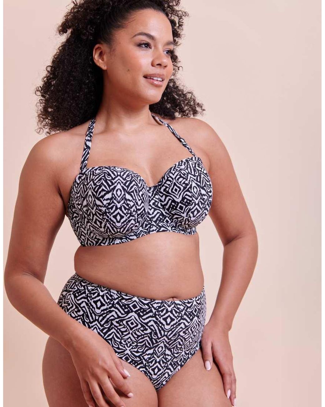 Curvy Kate Black Wild Horizon High Waist Bikini Brief