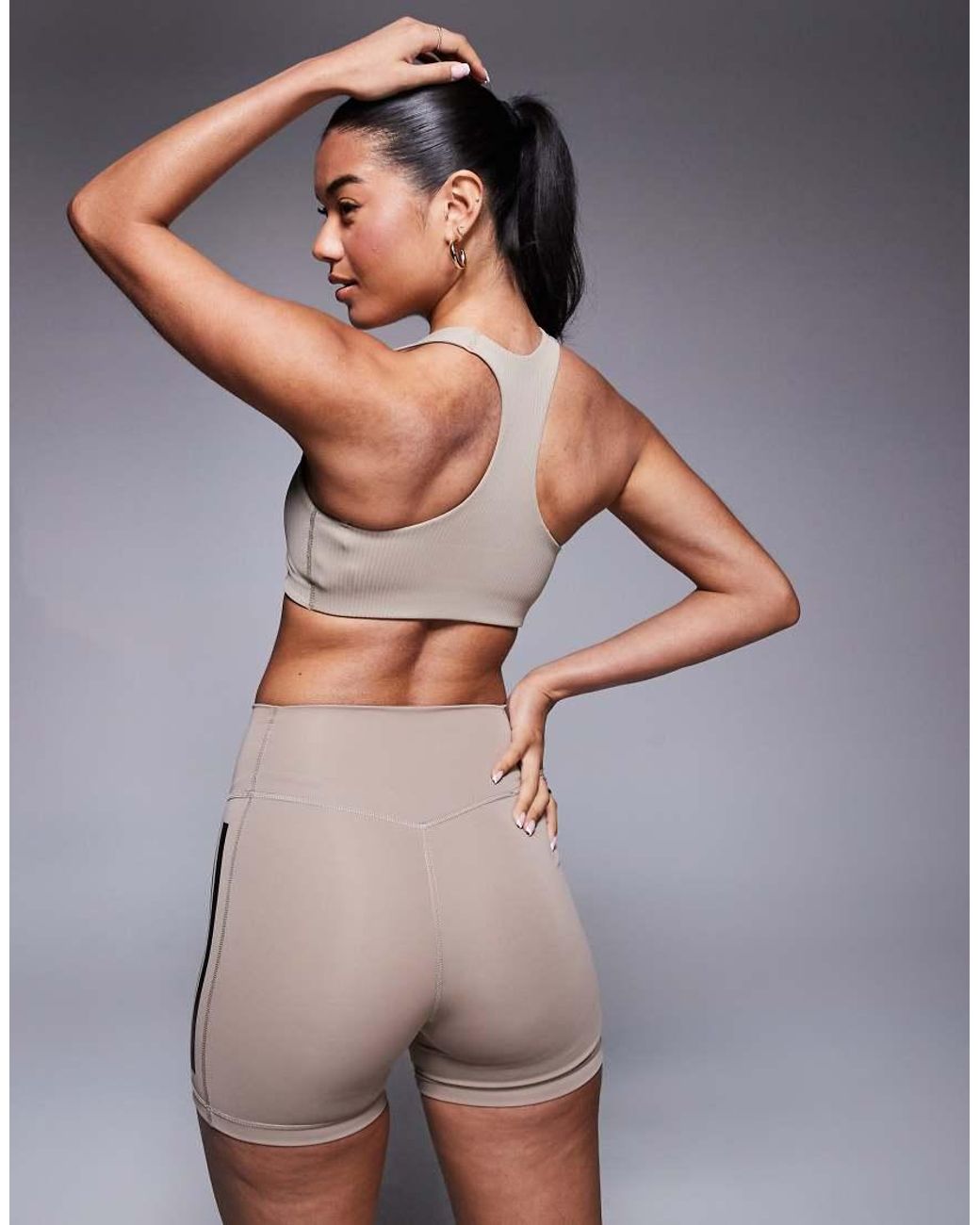 Adidas Originals Gray Adidas Training Optime Booty Shorts