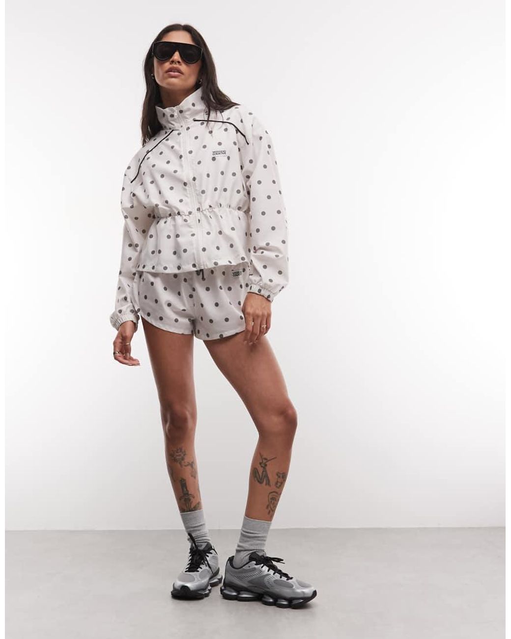 ASOS Multicolor Weekend Collective Co-ord Nylon Runner Short With Woven Label