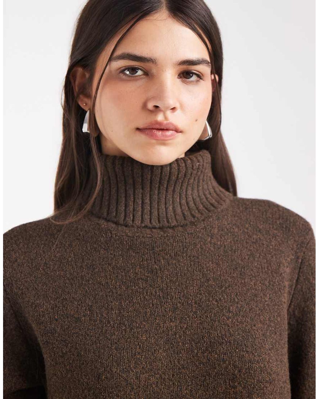Object Multicolor Oversized Roll Neck Knitted Jumper