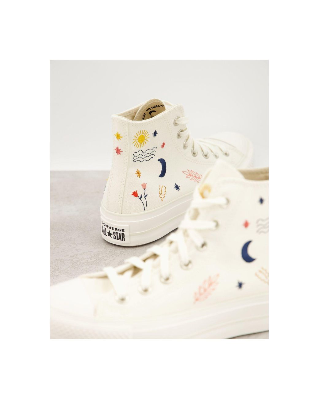 Zapatillas blanco bordadas Chuck Taylor All Star Converse |