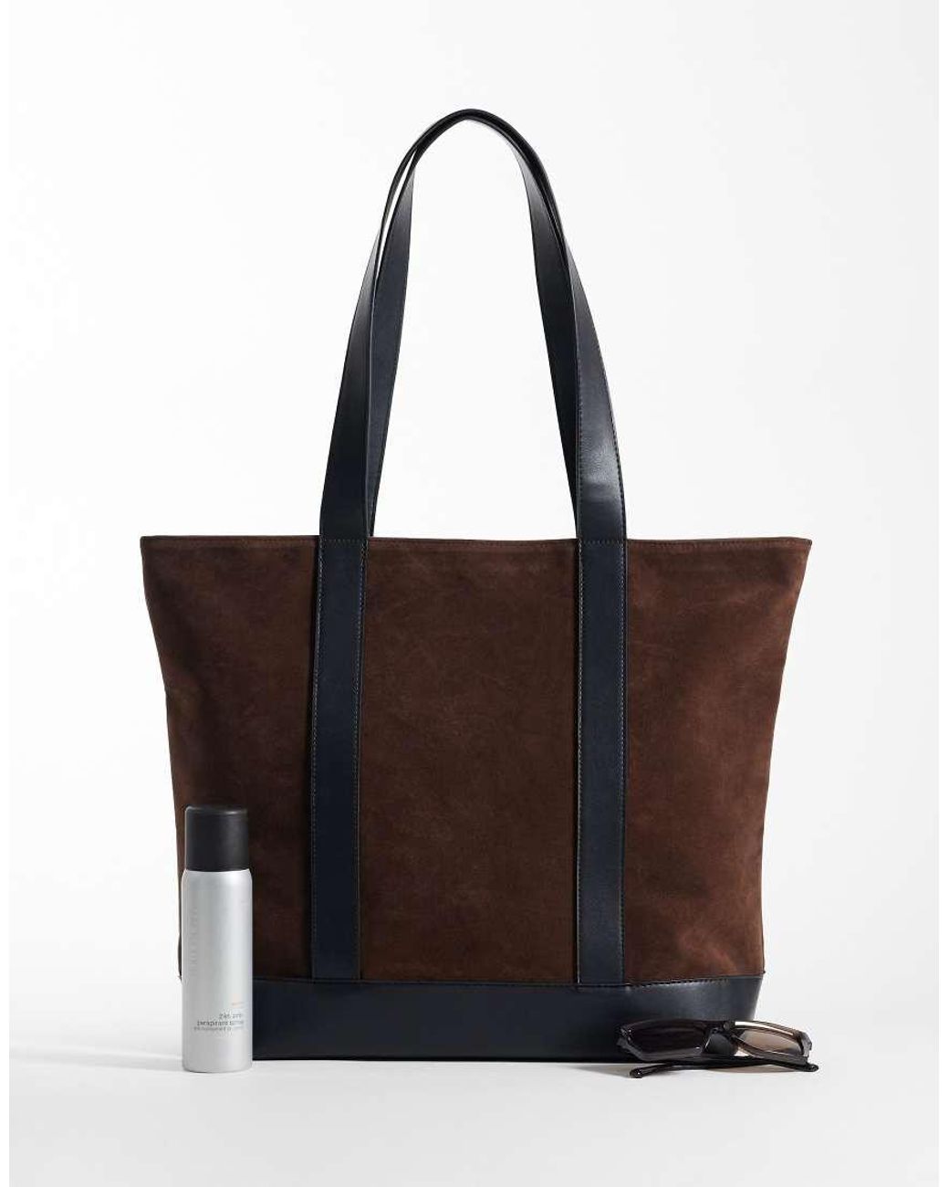ASOS White Faux Suede Tote Bag for men
