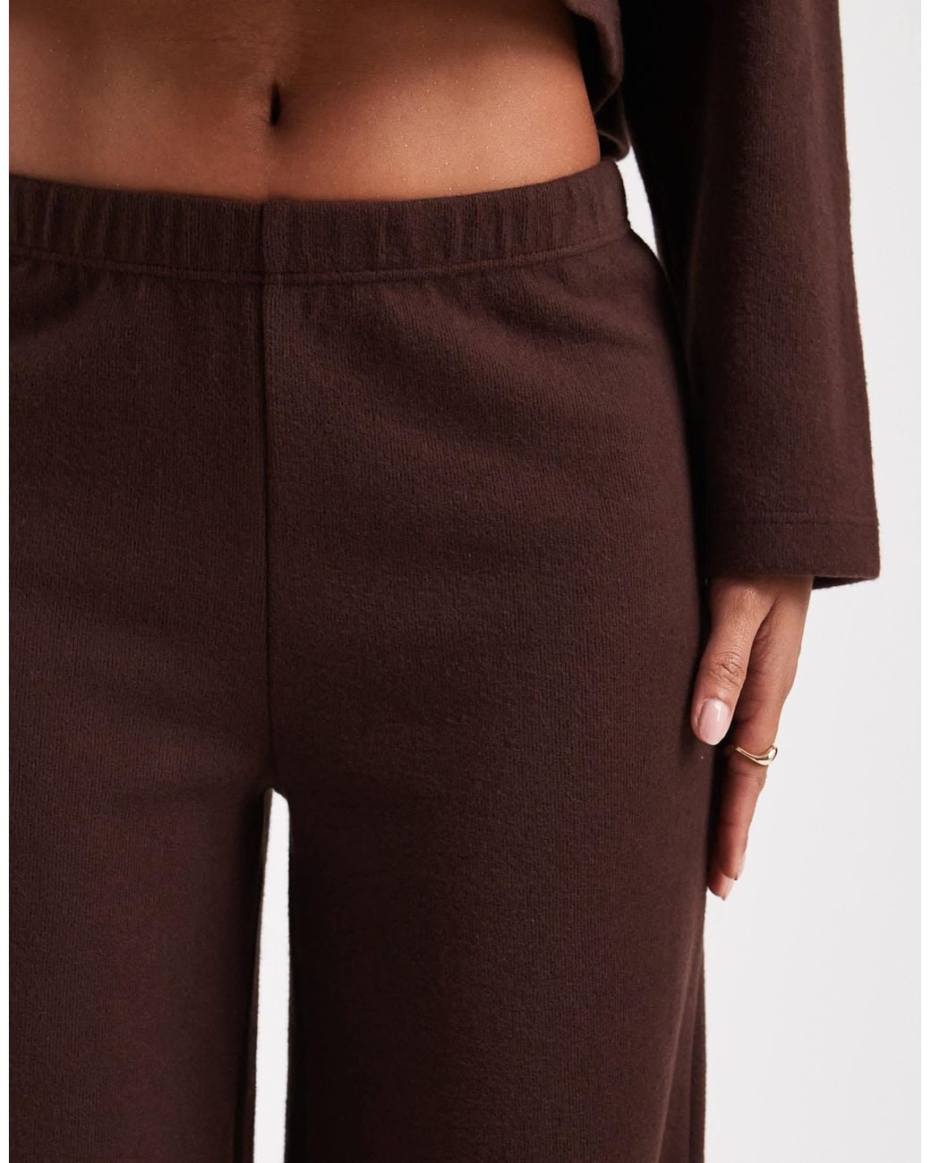 Miss Selfridge Brown Super Soft Pants