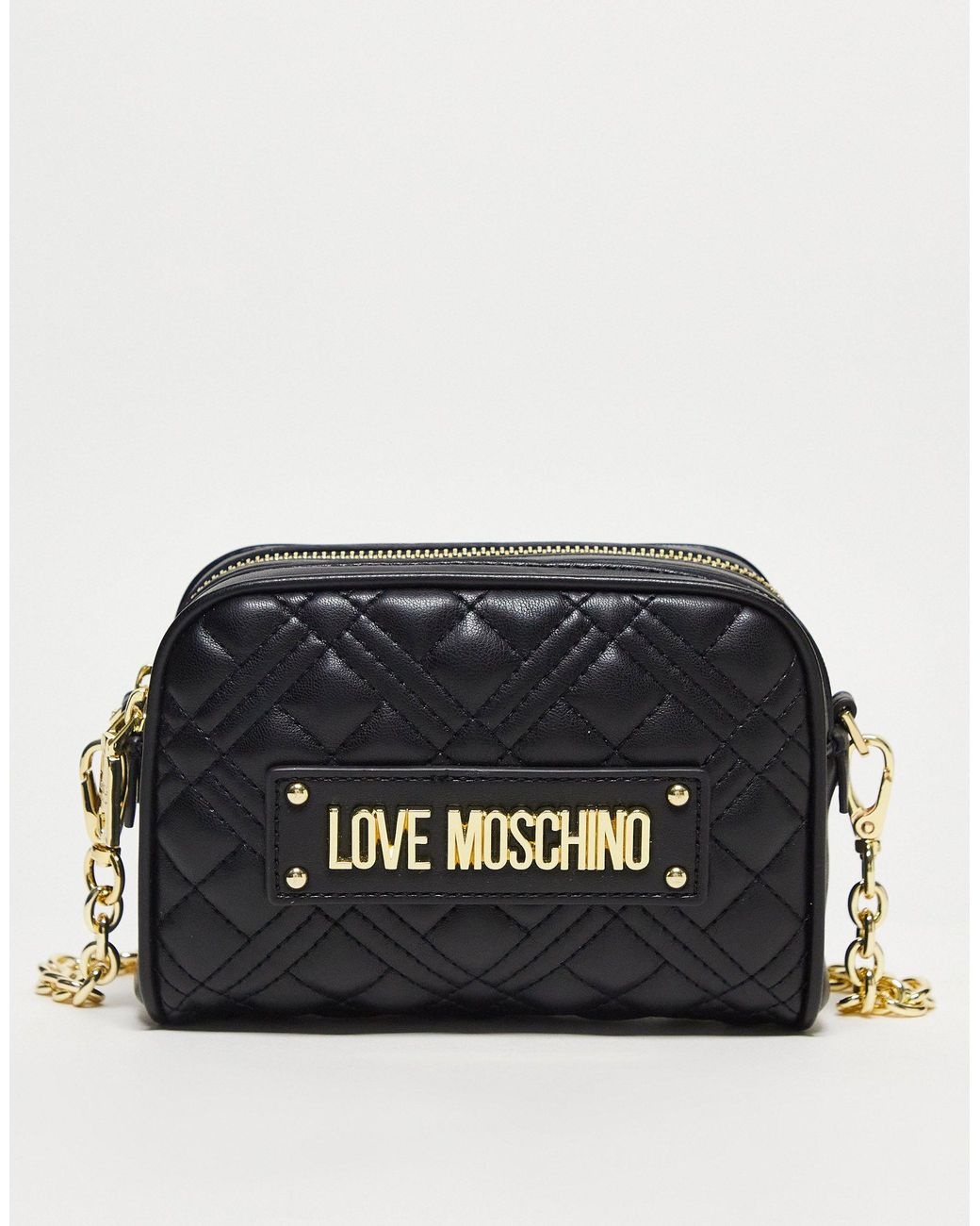 Love Moschino Small Quilted Cross Body Bag in Black Lyst