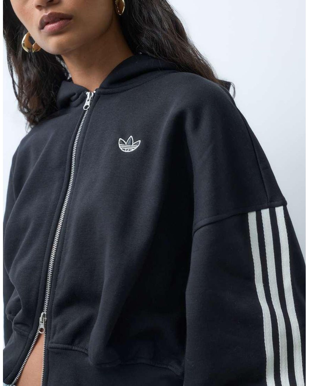 Adidas Originals Blue Signature Full Zip Hoodie