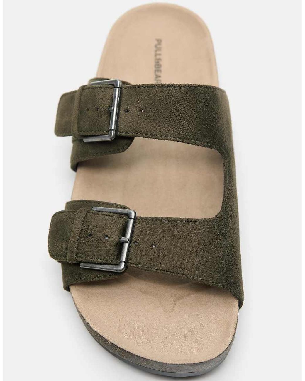 Pull&Bear Multicolor Buckled Sandals for men