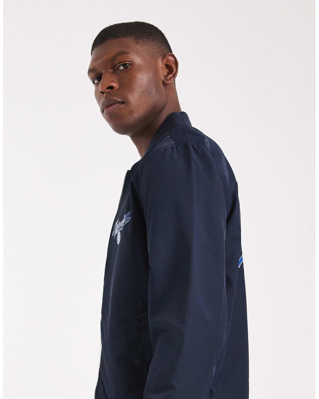 ASOS – leichte bomberjacke in Blue für Herren