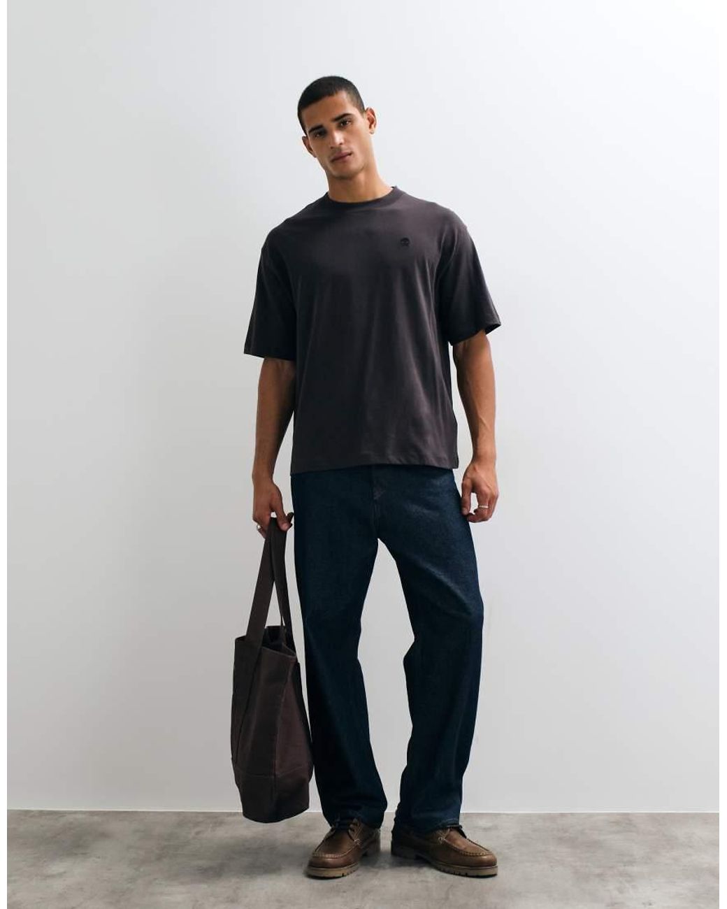 Timberland Blue Short Sleeves Tee (Relaxed) for men