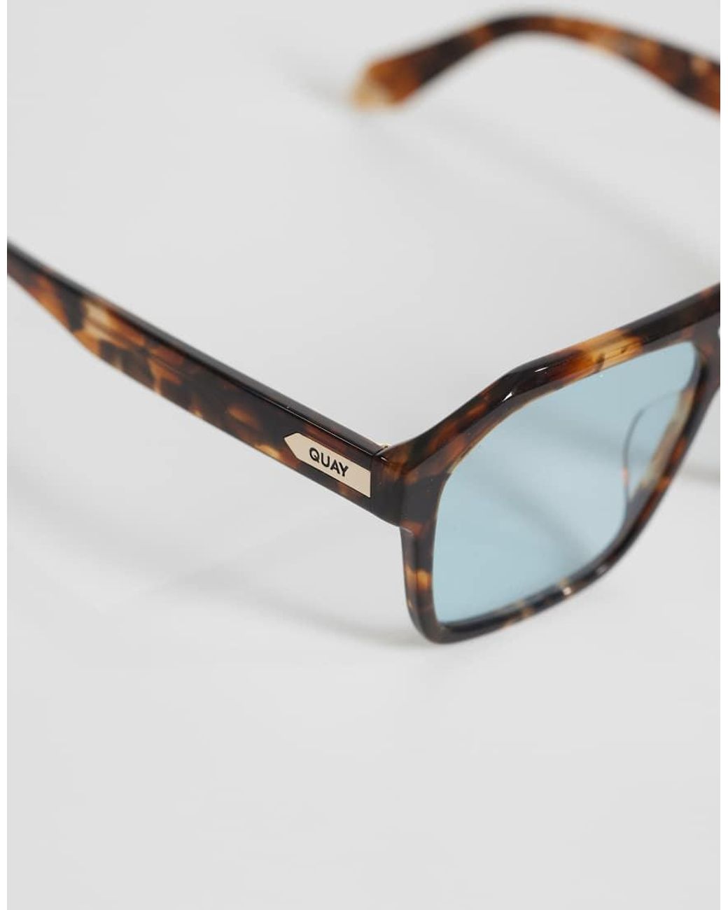 Quay Brown Quay Soundcheck Large Aviator Sunglasses