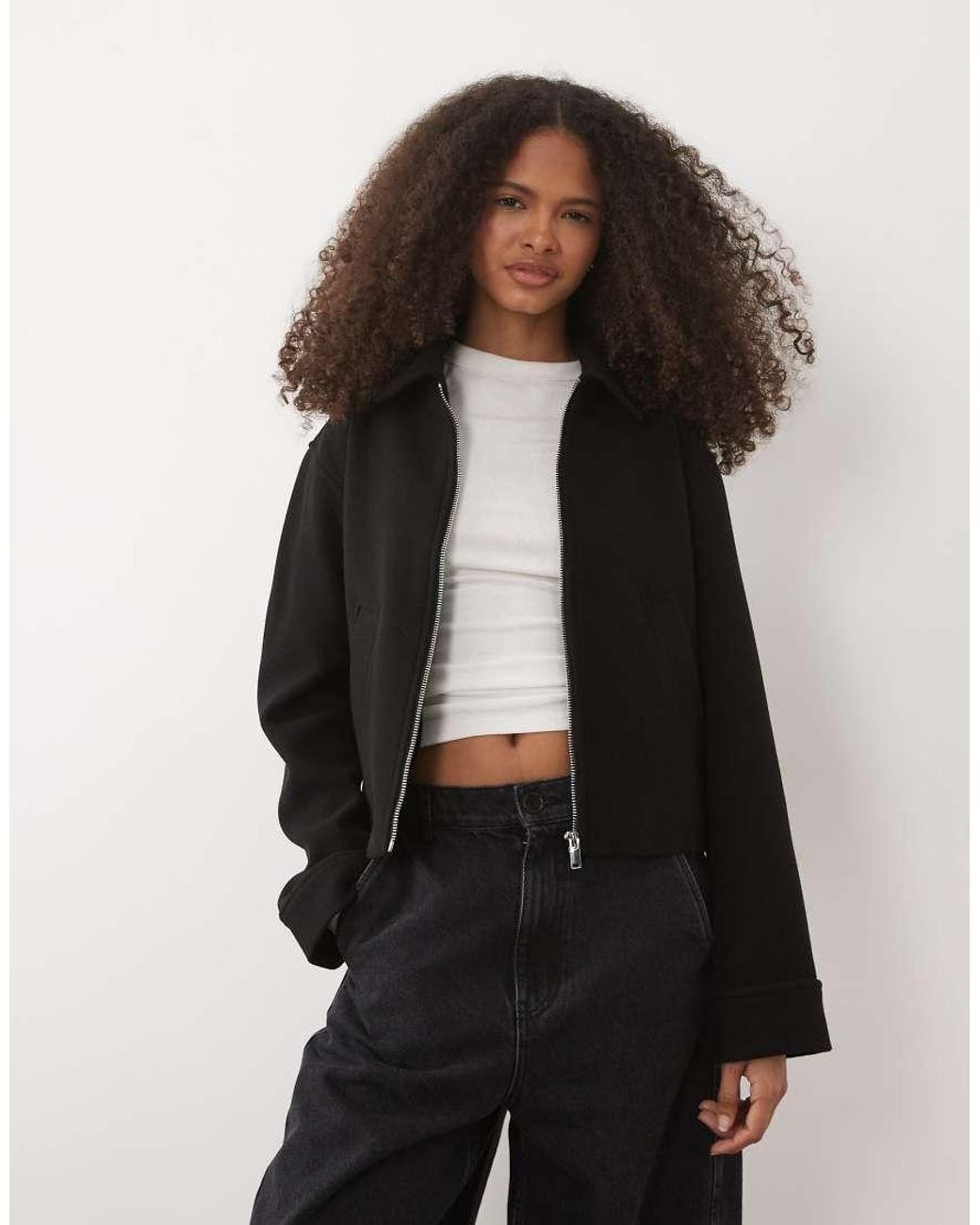 New Look Black Zip Through Jacket