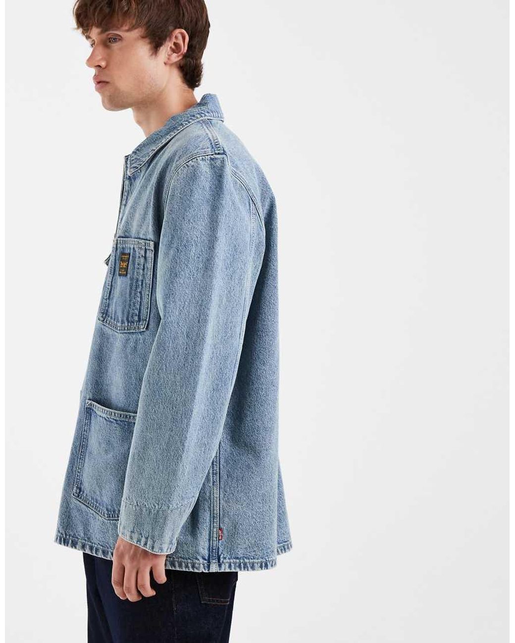 Levi's Blue Workwear Berkley Denim Chore Jacket for men