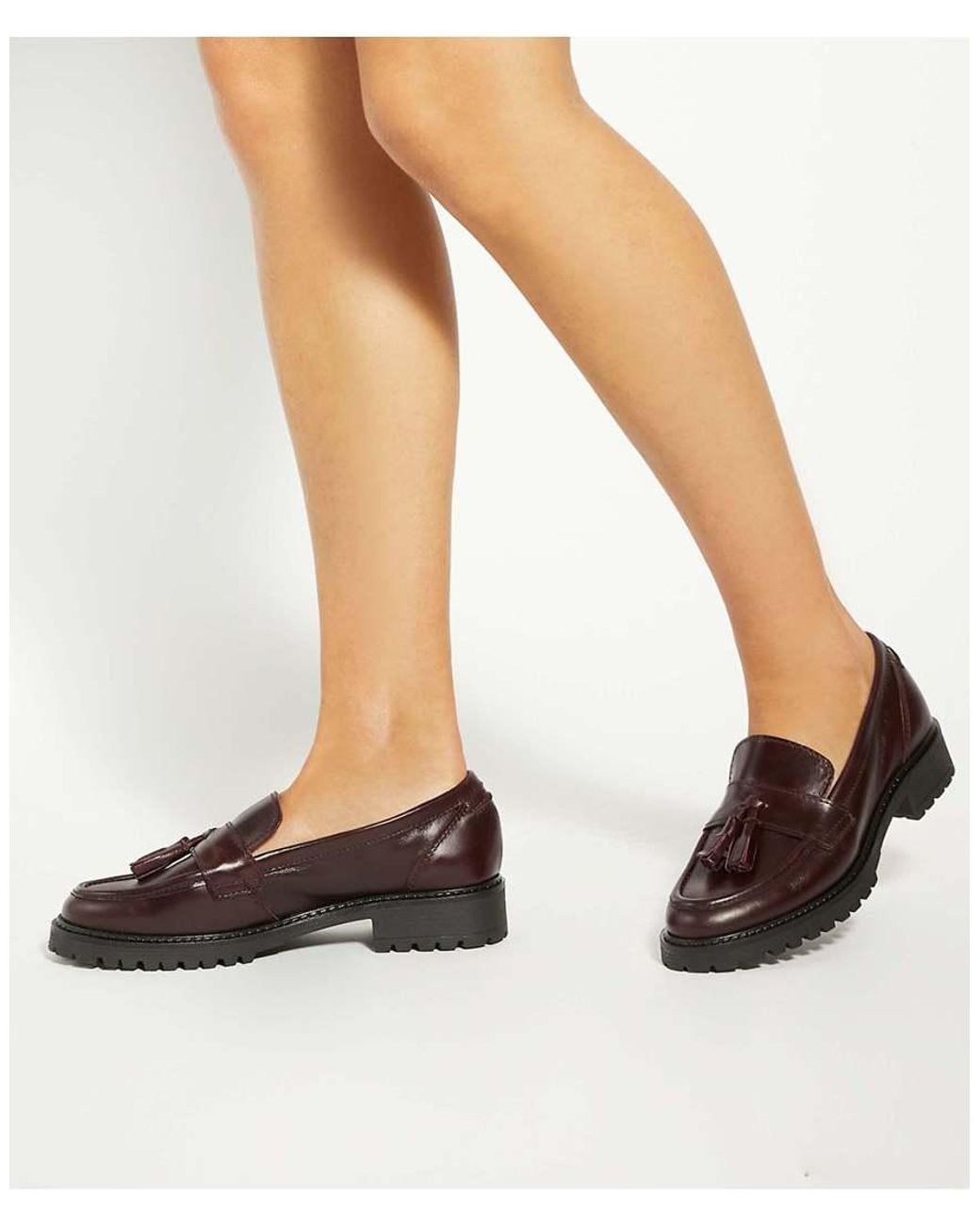 Dune Brown Gracelyn Loafers