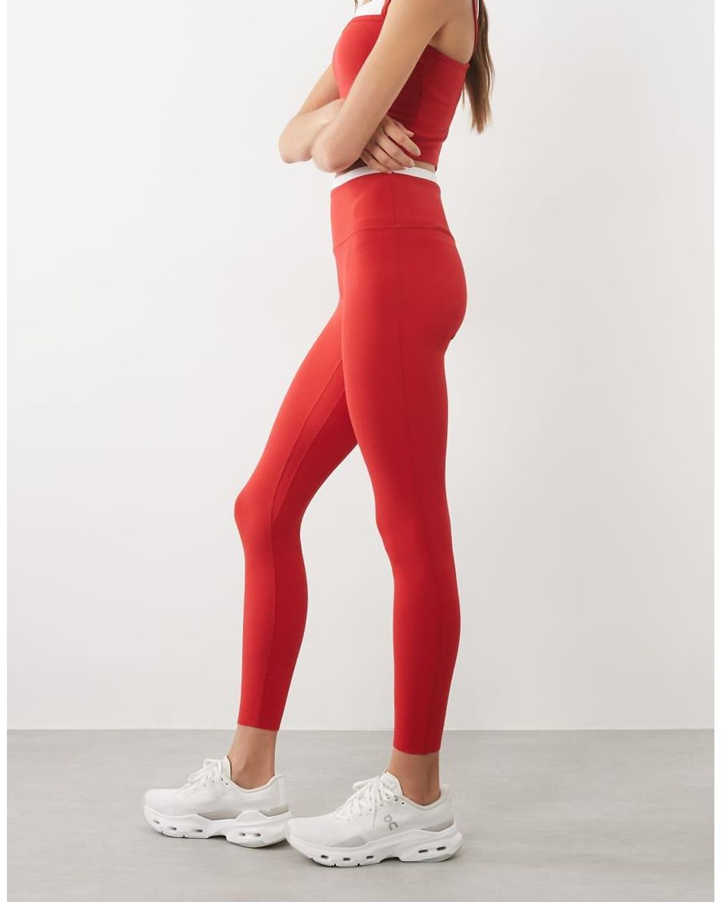Abercrombie & Fitch Red Ypb Studioflex leggings Co-ord