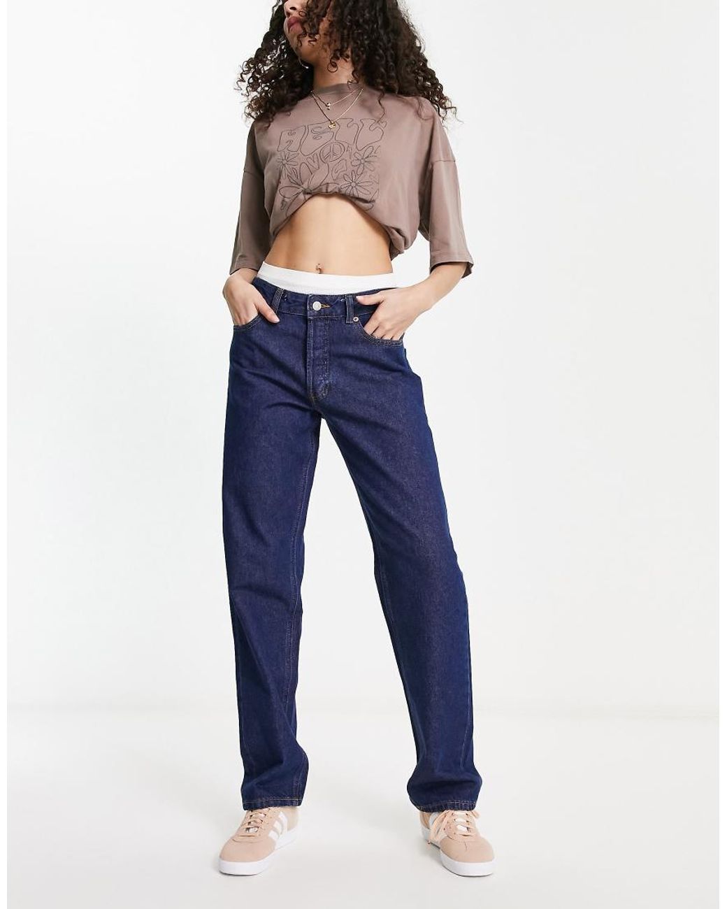 JJXX Blue Seoul Straight Leg Jeans