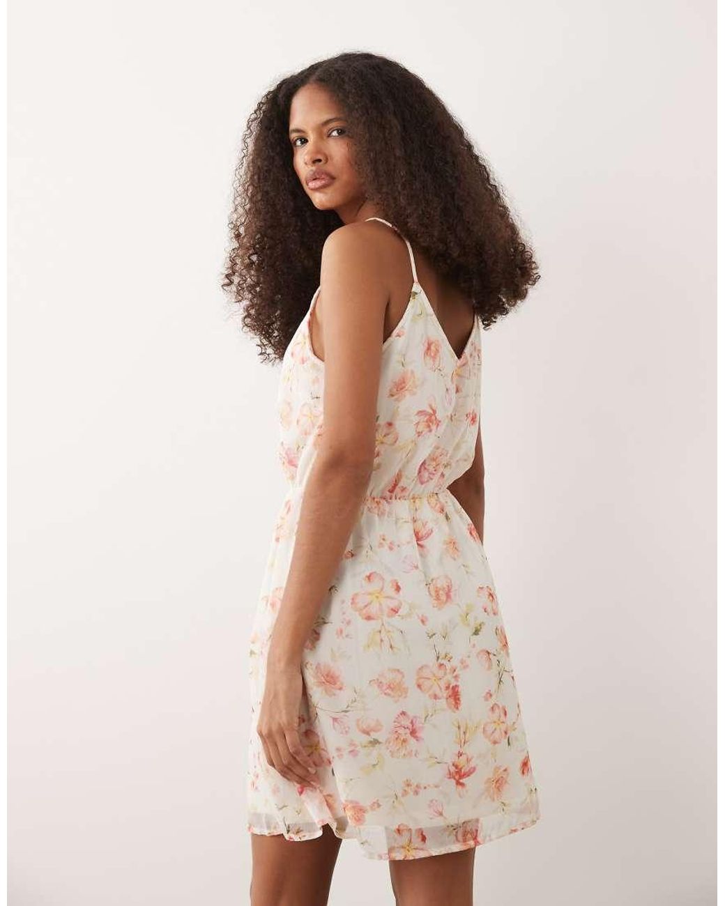 Vila Natural Woven Cami Mini Dress
