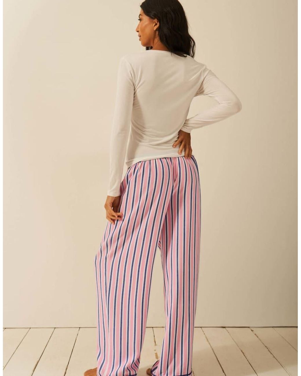 Stripe & Stare Natural Pyjama Bottoms