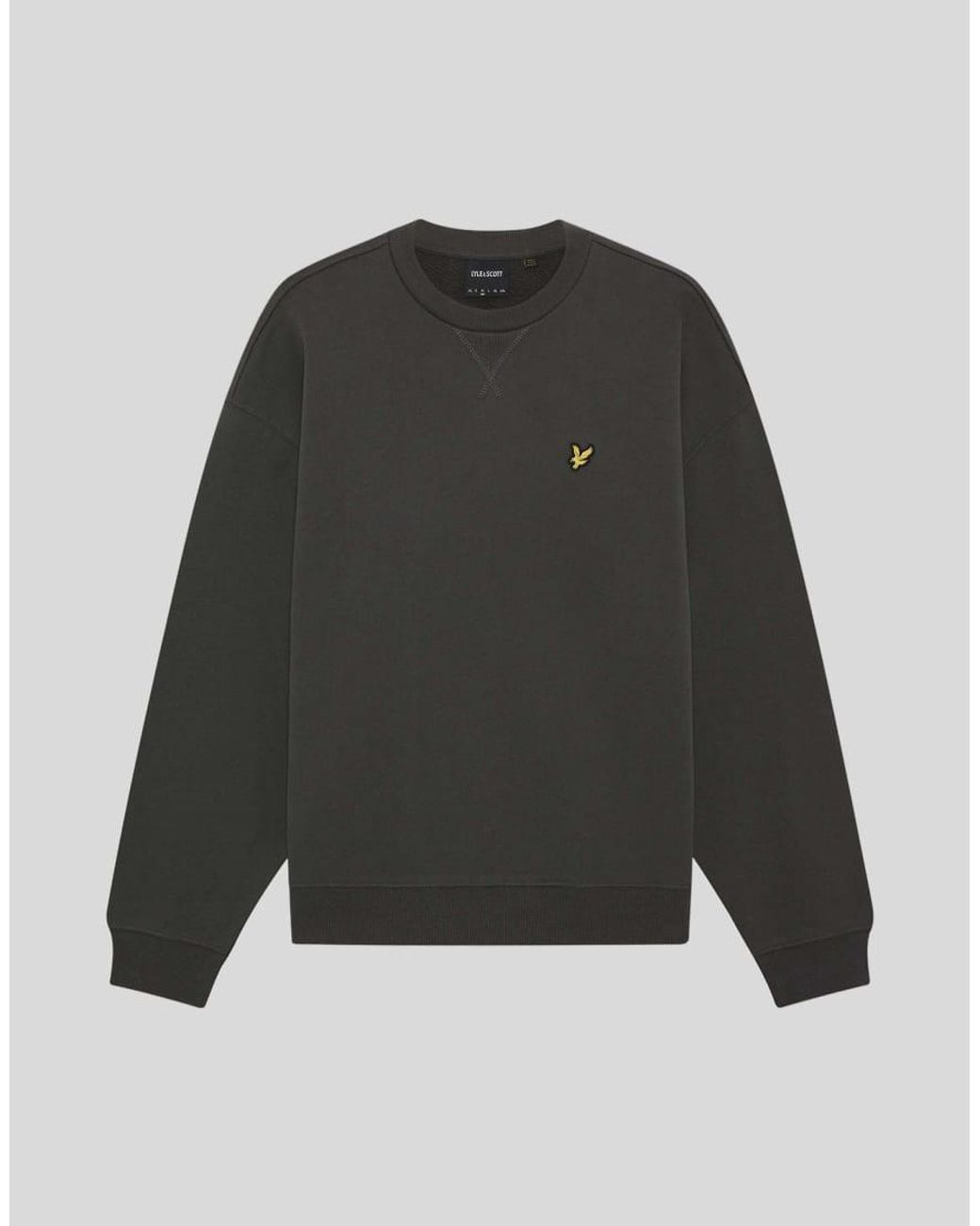 Lyle & Scott Gray Mid Layers Heavyweight Loopback Crewneck Sweatshirt for men