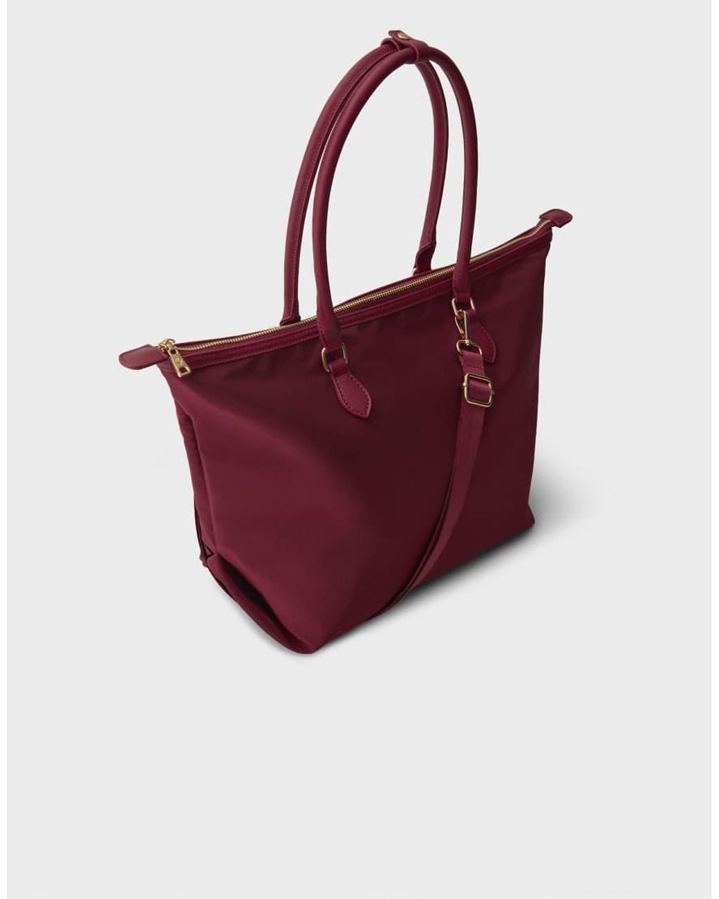 Stradivarius Red Contrast Crossbody Shopper Bag