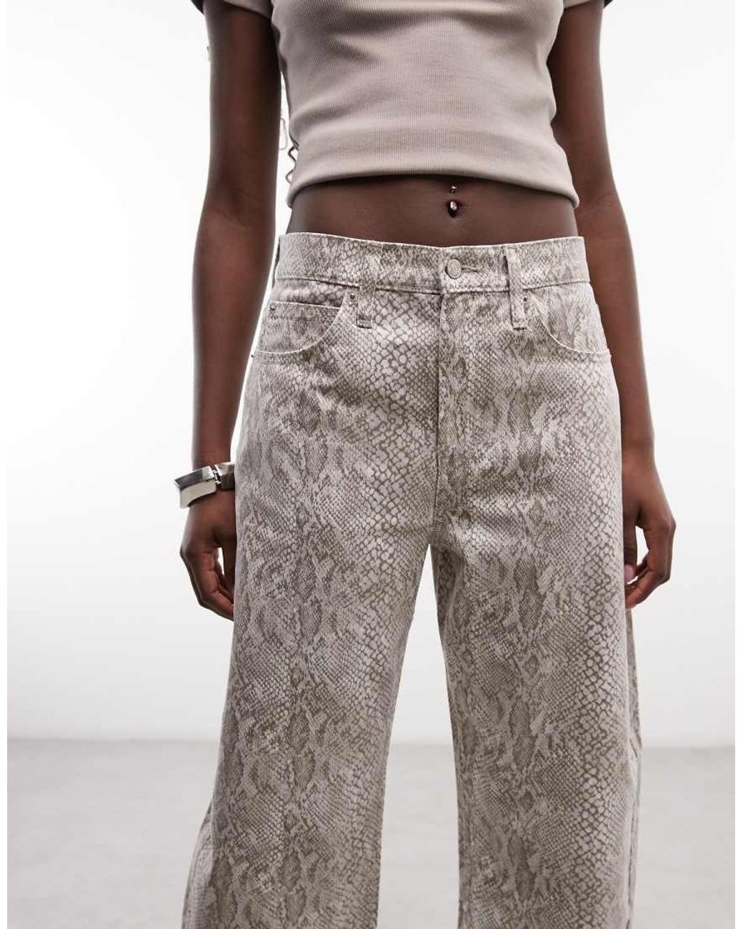Gap Gray Cotton Barrel Leg Jeans
