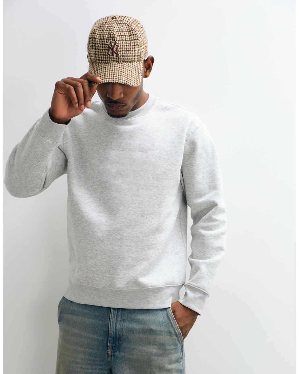 Sweat classique - chiné Weekday pour homme en coloris White