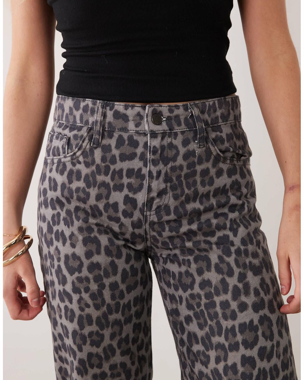 Mango Gray Straight Jean