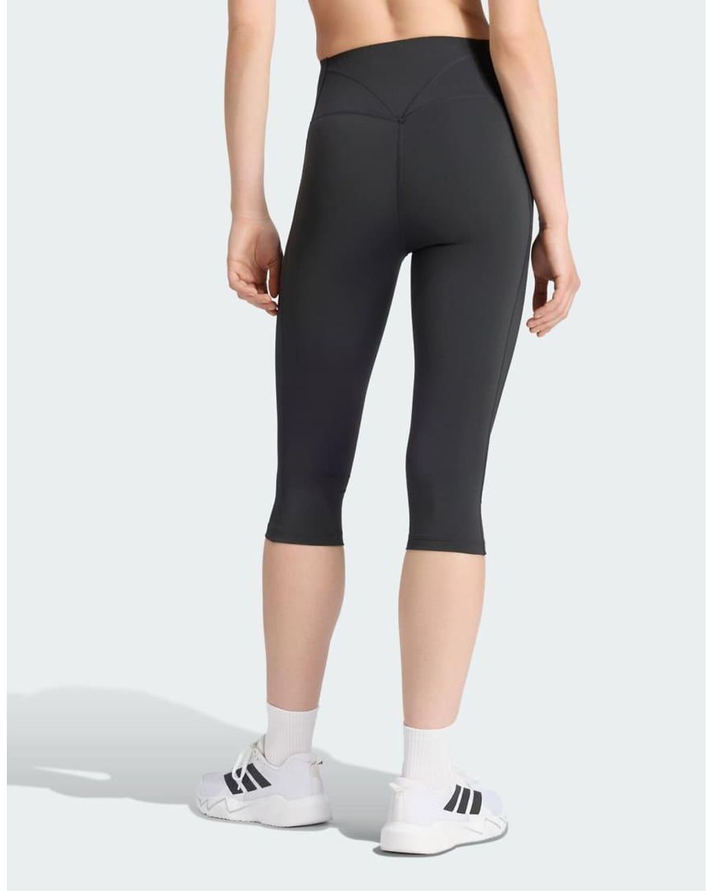 Adidas Originals Black Optime Workout Contour Capri Leggings