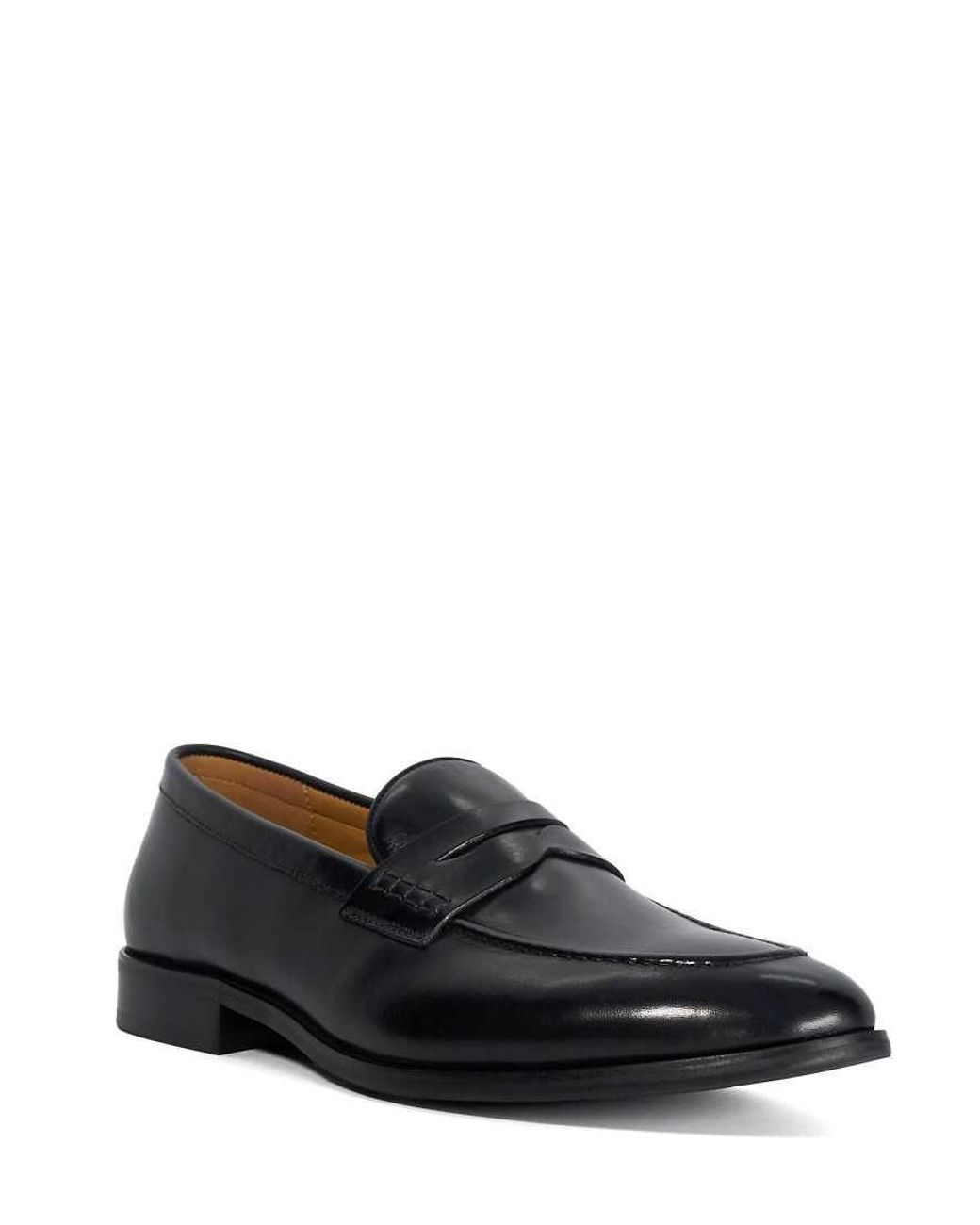 Dune Black Wide Fit Skylers Loafers for men