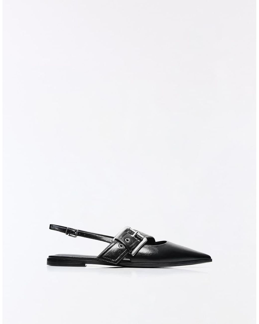 Bershka White Buckle Slingback