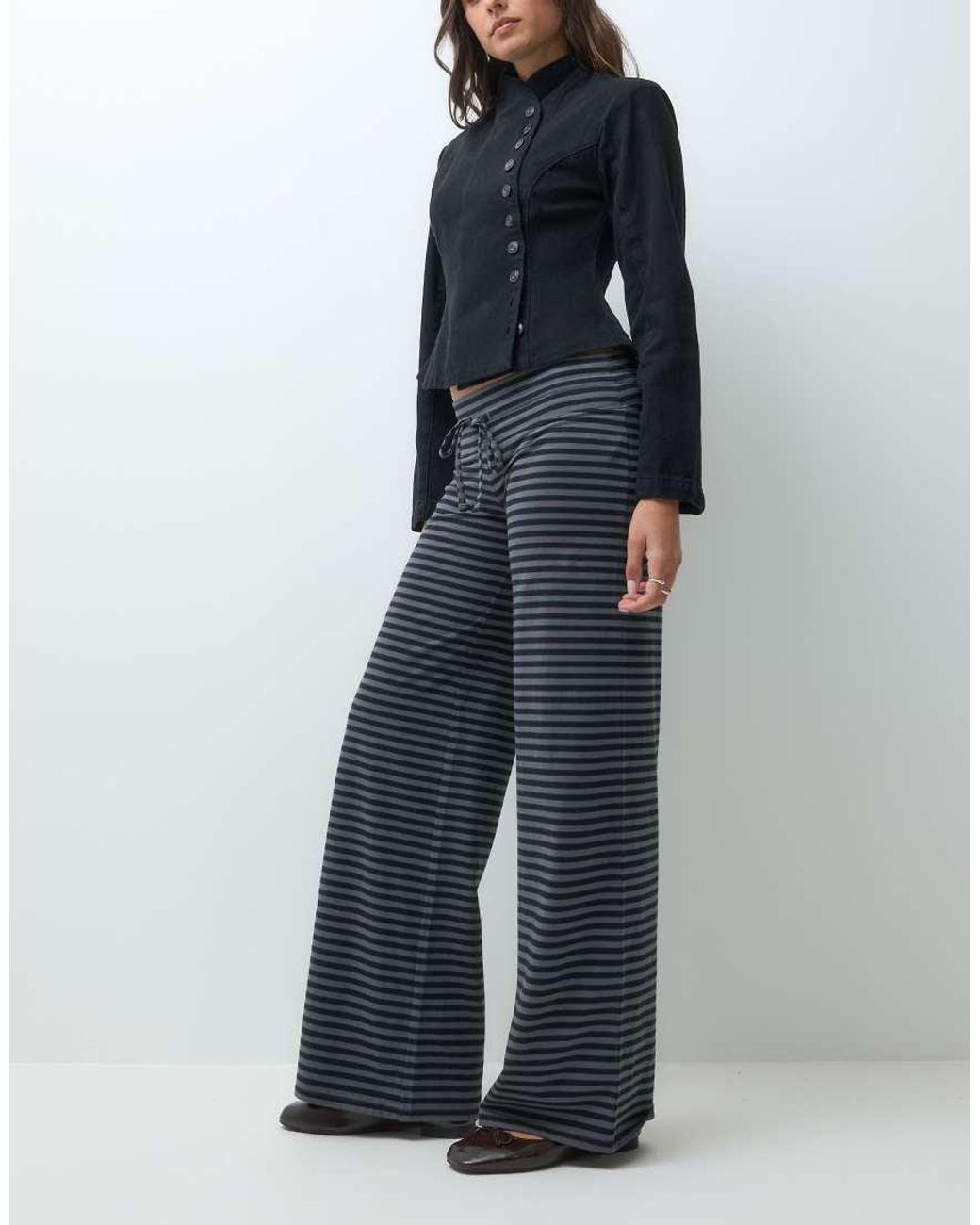 Hollister Blue Cosy Wide Leg Trousers