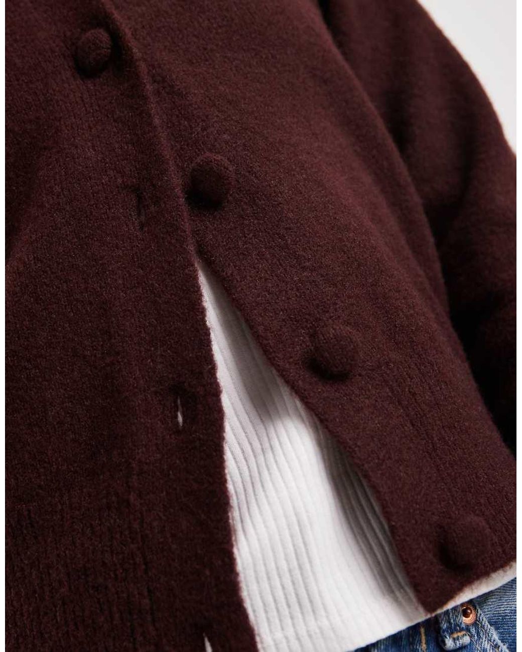 New Look Brown Collar Cardigan