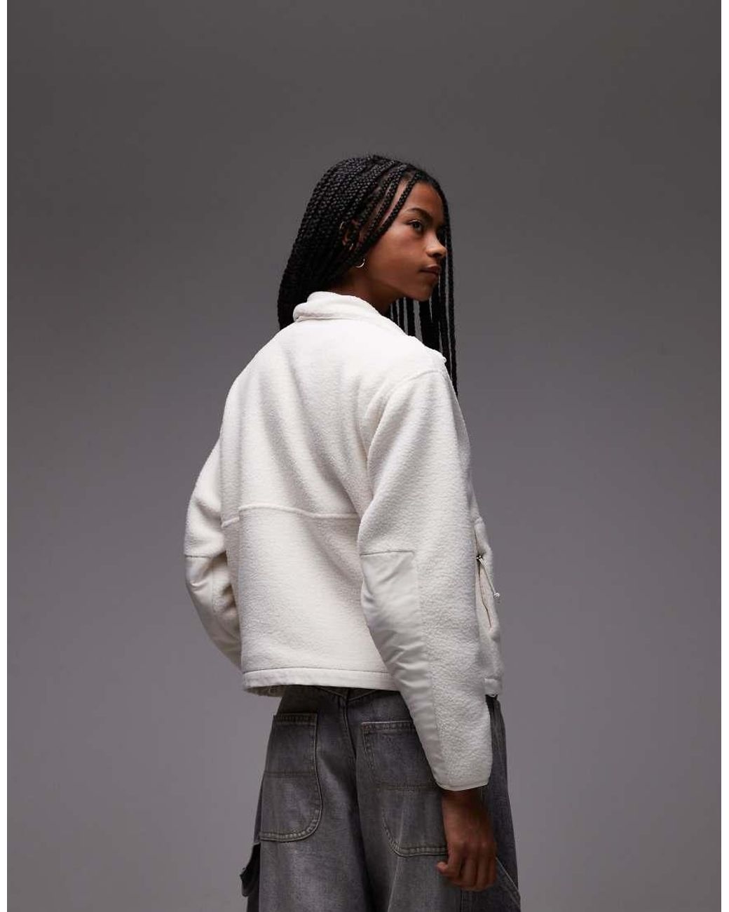 The North Face Gray Yumiori Off Peak Full Zip Fleece Jacket