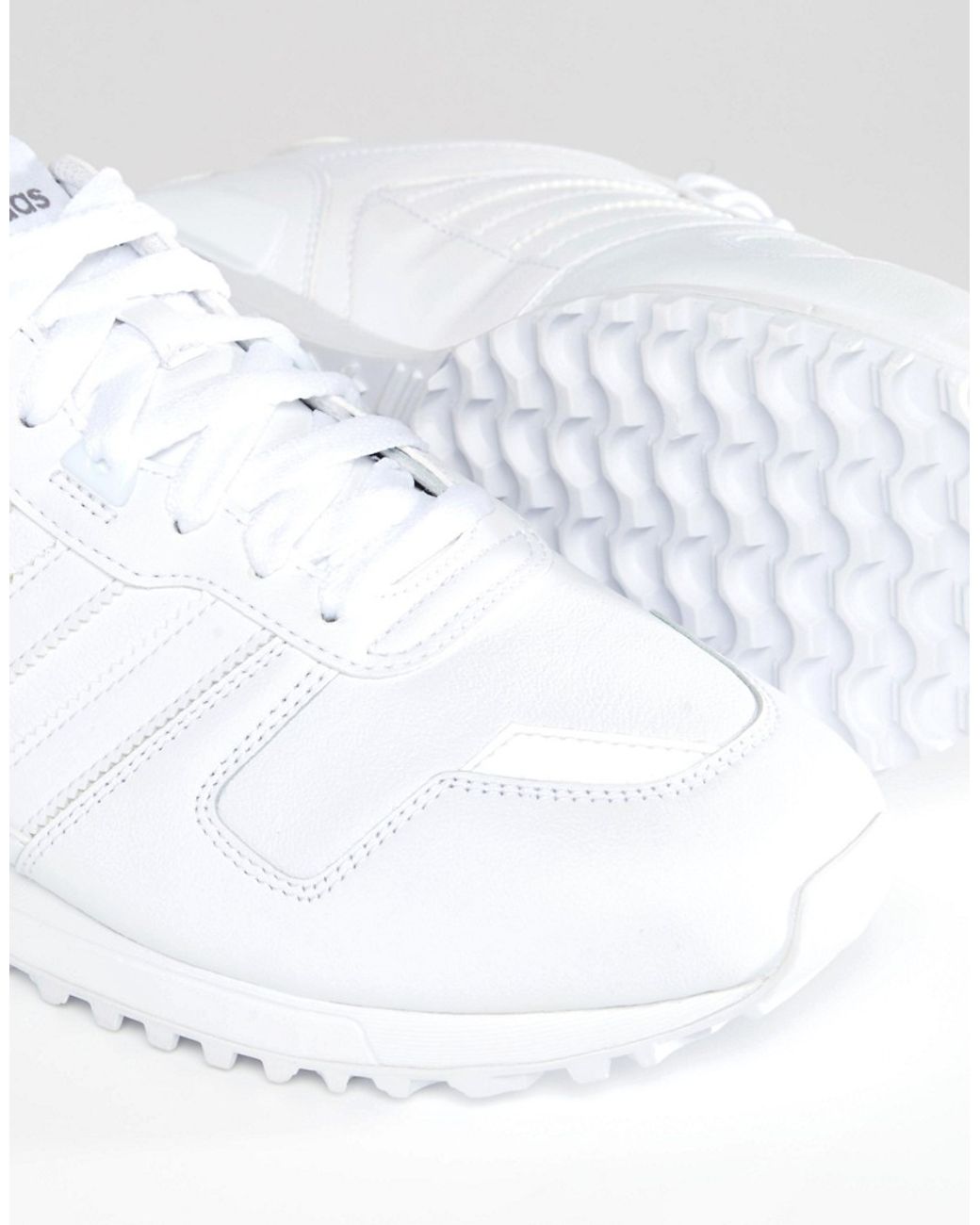adidas Originals Leather Zx 700 Trainers In White G62110 for Men | Lyst UK