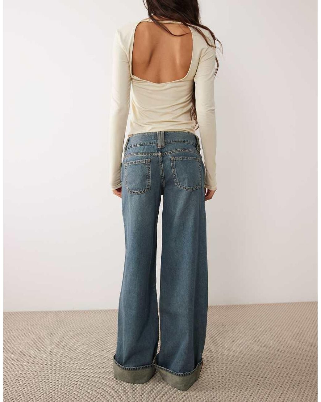 Mango Blue Teen Turn Up Jean