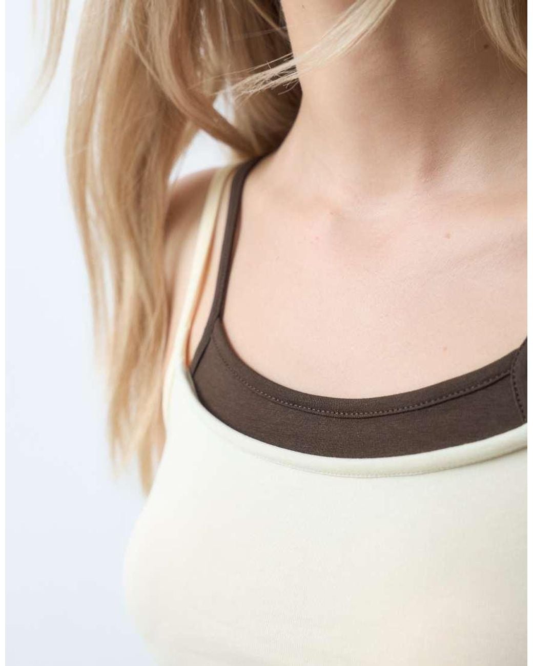 JJXX Green Double Layer Cami Top