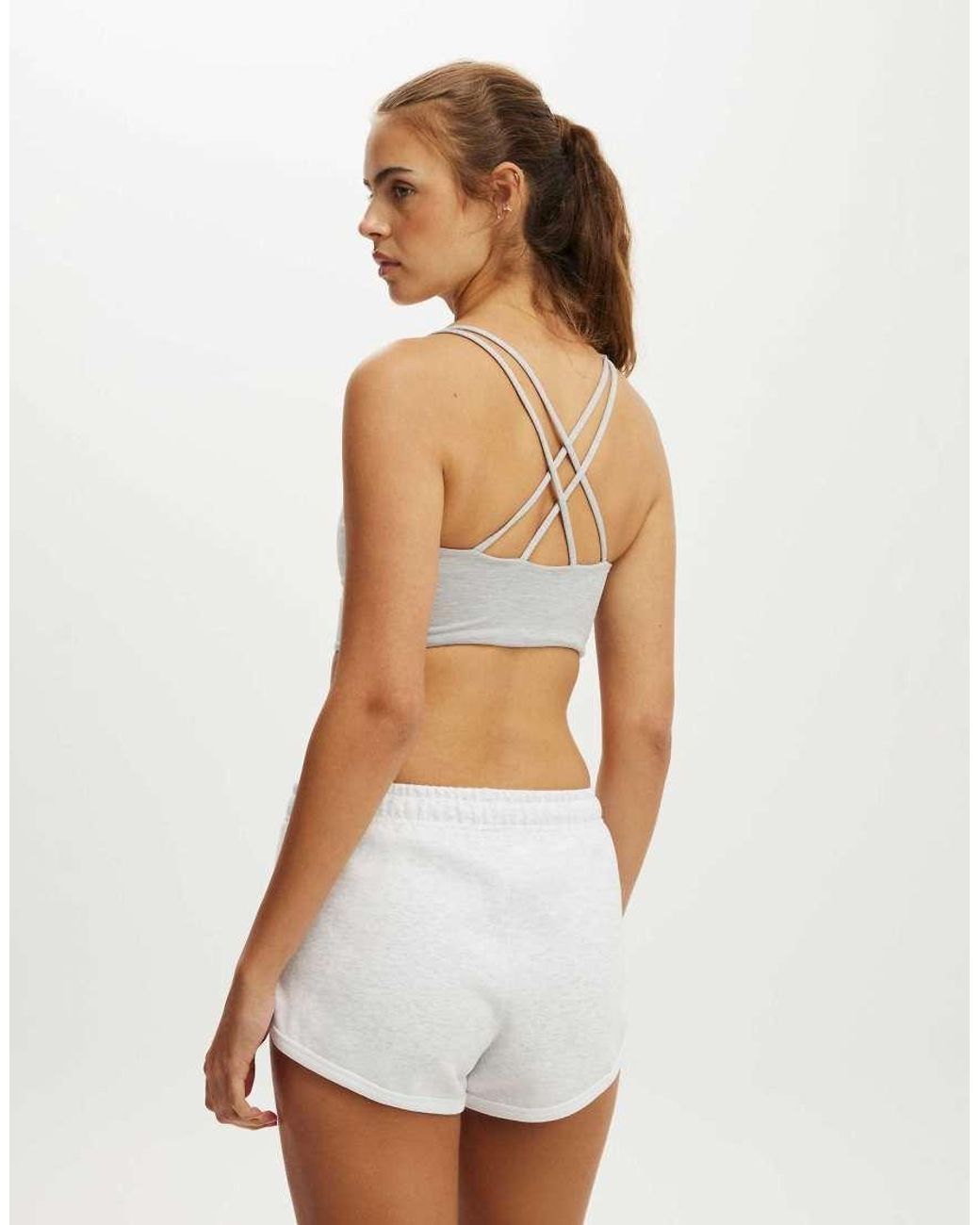 Cotton On White Summer Fleece Volley Short