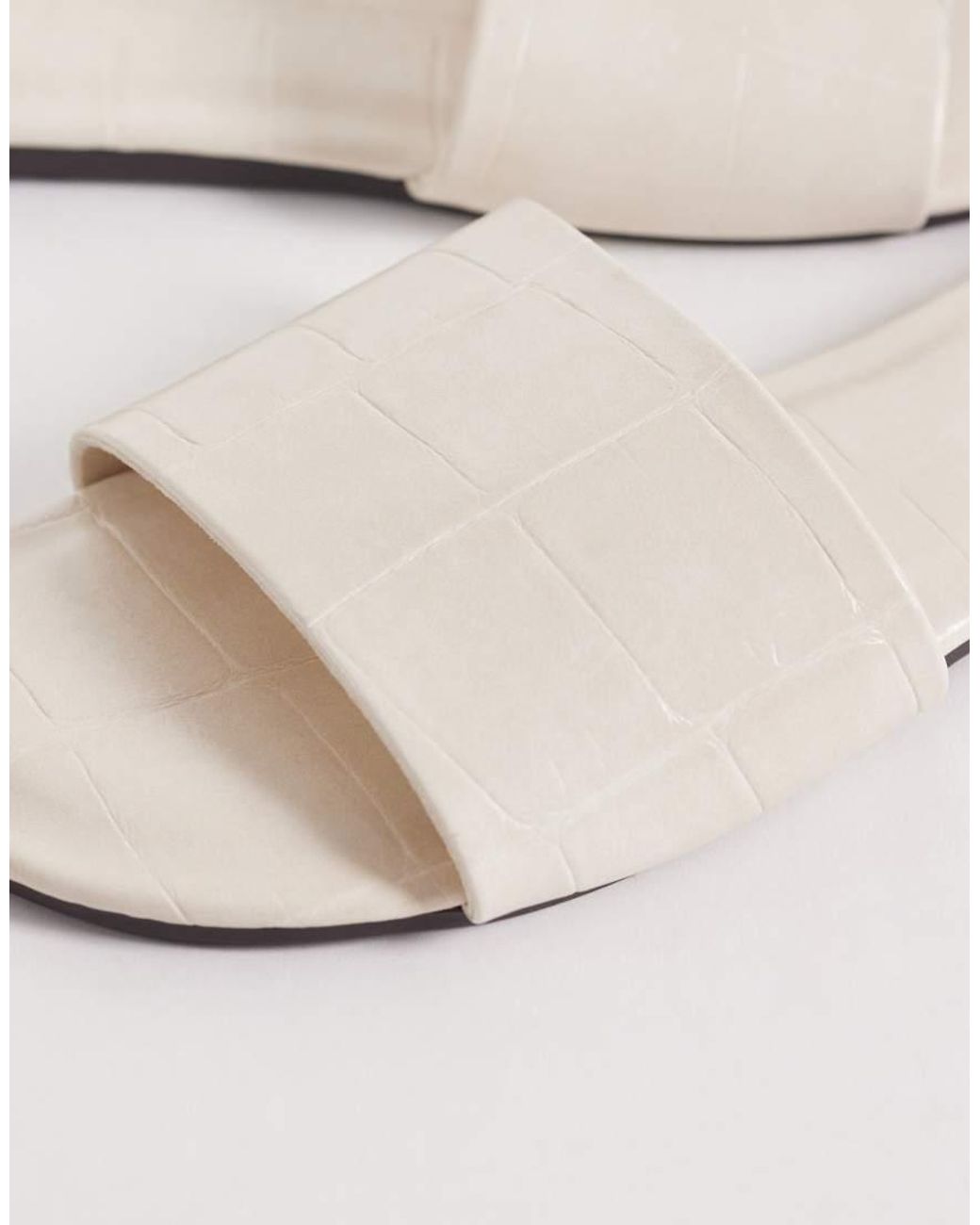 ASOS White Faith Flat Sandals