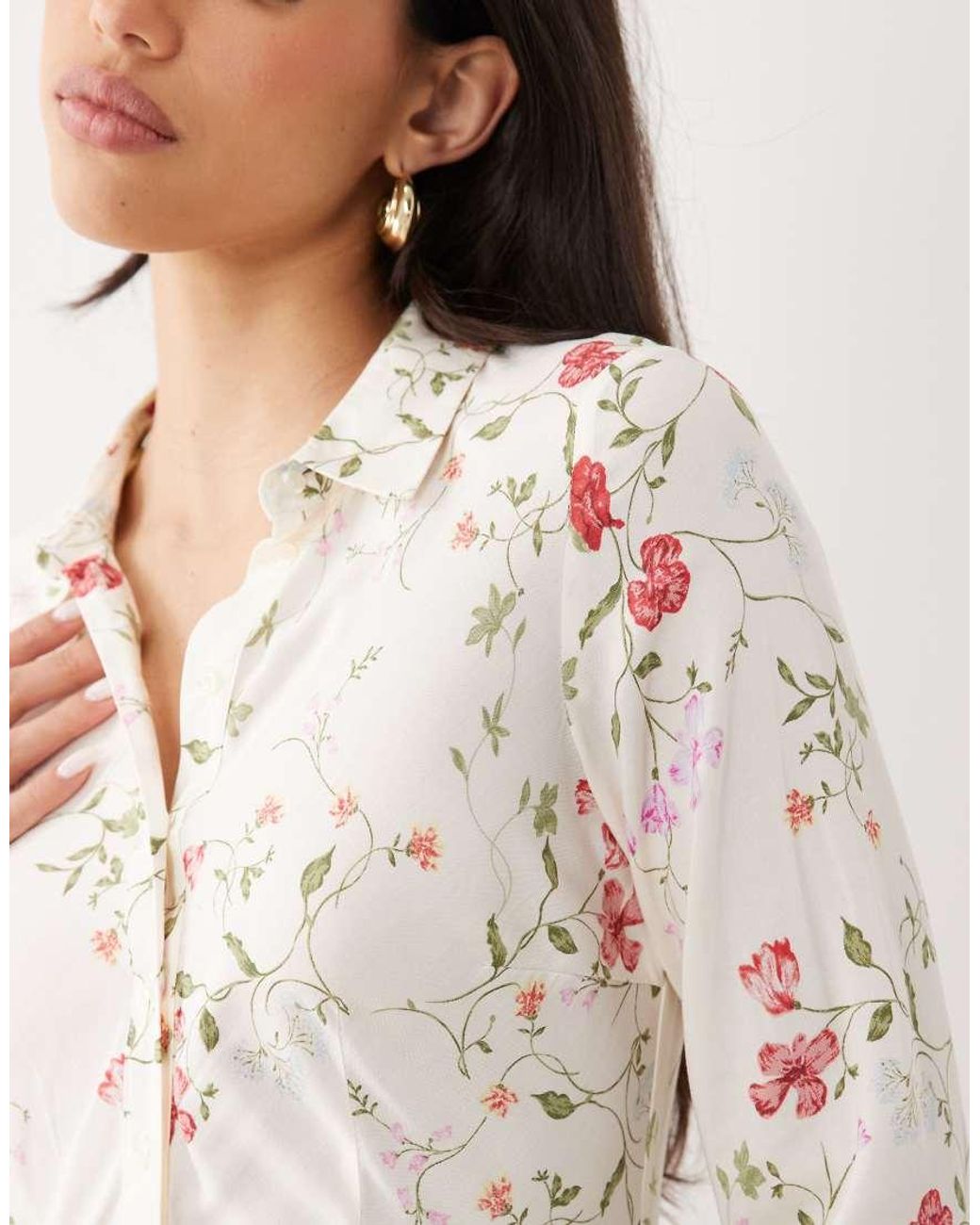 Y.A.S Natural Maxi Shirt Dress