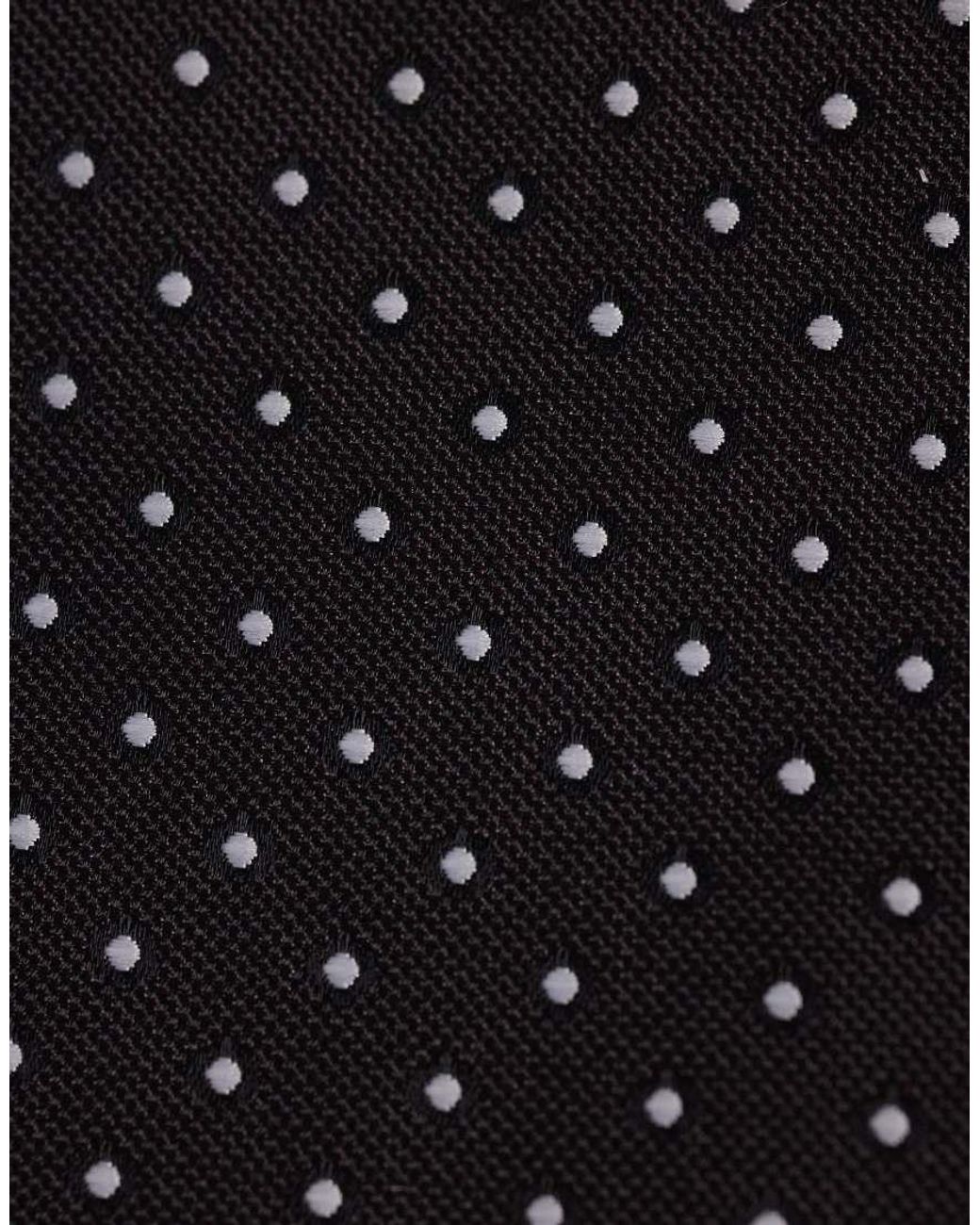 ASOS Blue Polka Dot Tie And Pocket Square for men