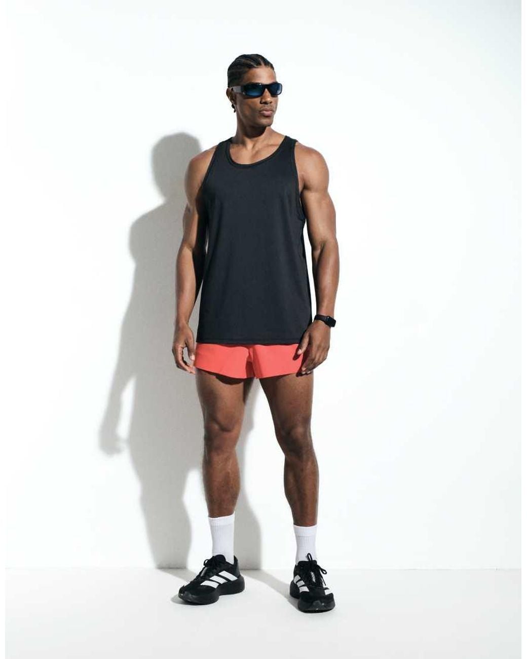 4505 Black Icon Quick Dry Mesh Training Vest With Racer Back for men