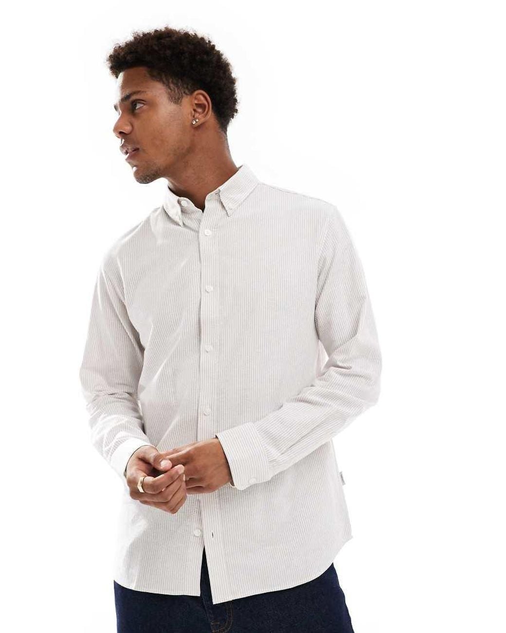 JJ Rebel White Oxford Shirt for men