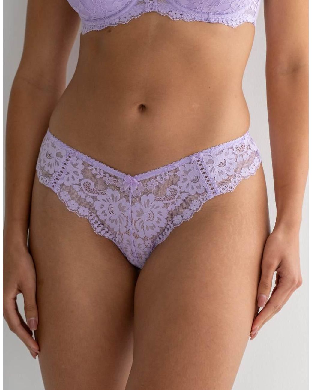 Pour Moi Purple Fleur Cheeky V