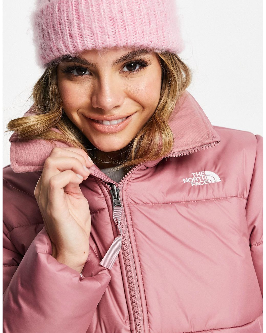 the north face pink puffer