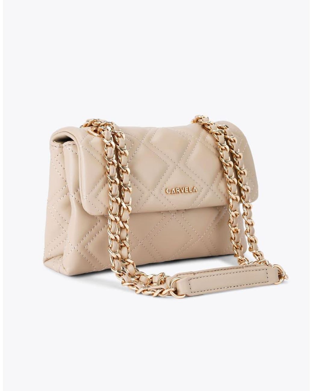Carvela Kurt Geiger Natural Rosa Chain Shoulder Bag