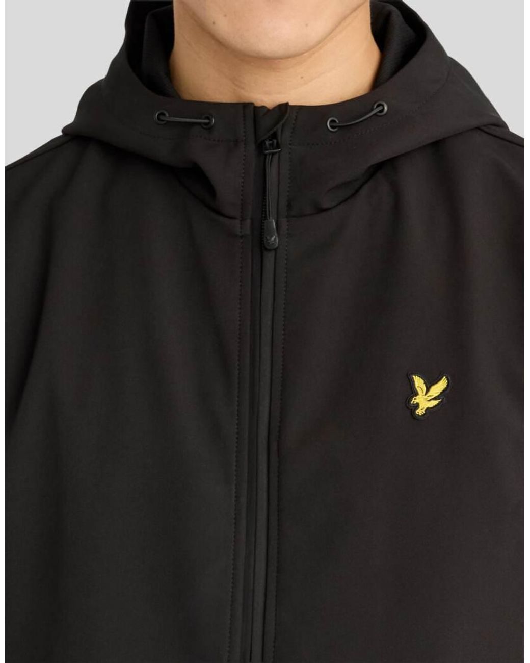 Lyle & Scott Black Sports Mesh-Back Softshell Jacket for men
