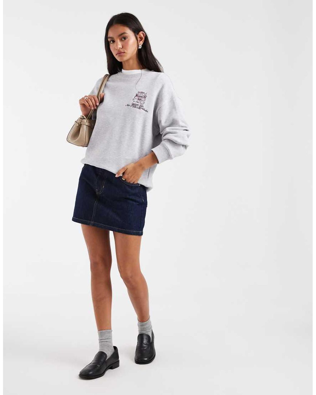 Gant White Logo Sweatshirt