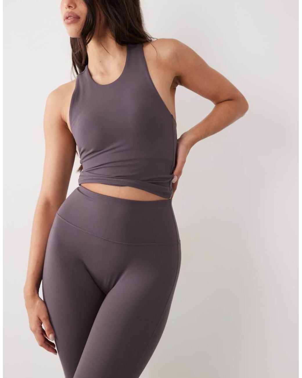 4505 Gray Hourglass Icon High Waist Slim Kick Yoga legging